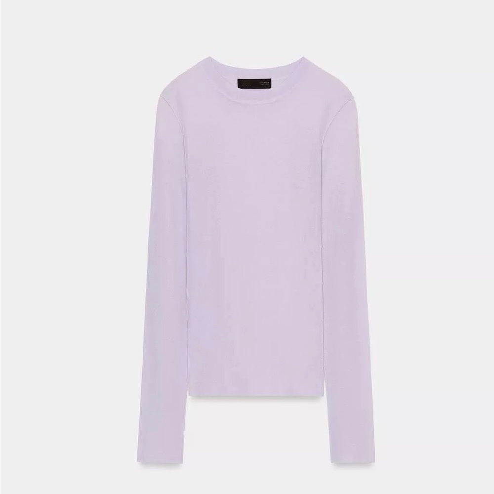 NEW Zara Light Purple Knit Top
